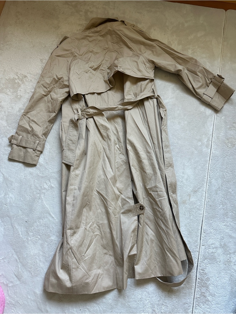 Reformation Long Tan Trench Coat - Picture 9 of 11